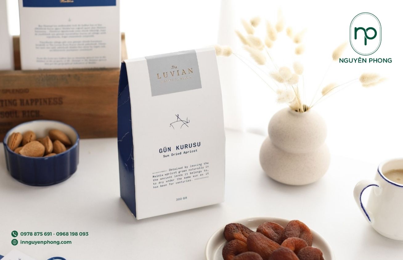 Mẫu logo ngũ cốc in trên túi giấy